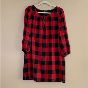 Madewell buffalo check dress